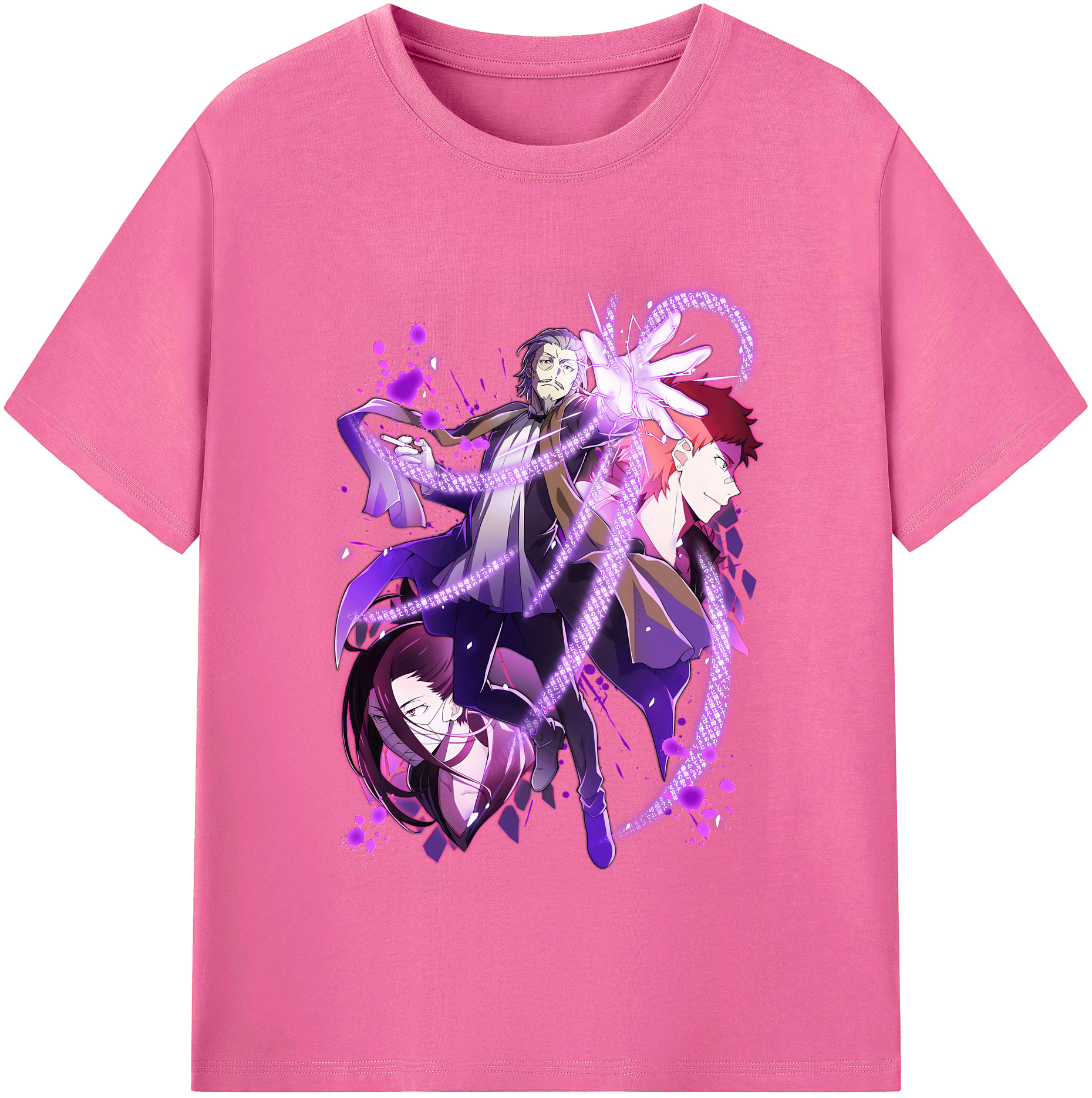 （画像用） 文豪ストレイドッグス Bungo Stray Dogs レディースカジュアルプリントTシャツ（綿100％）